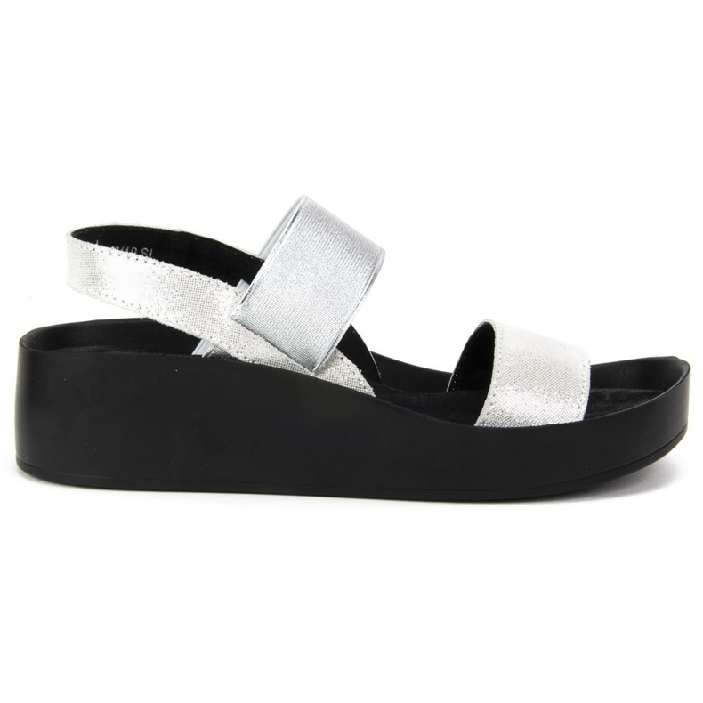 Filippo DS767 / 19 Si Silberne Sandalen silber- grau