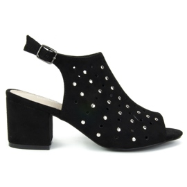 Filippo DS770 / 19 Bk Schwarze Sandalen