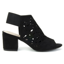 Filippo DS771 / 19 Bk Schwarze Sandalen