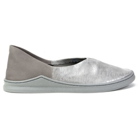 Filippo Schuhe 04078-13 / 00-0 Grau Silber plus Streifen mehrfarbig