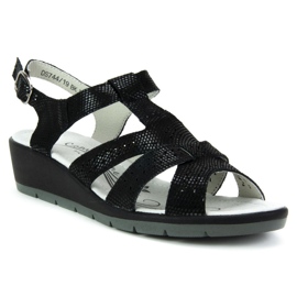 Ledersandalen Filippo DS744 / 19 Bk schwarz
