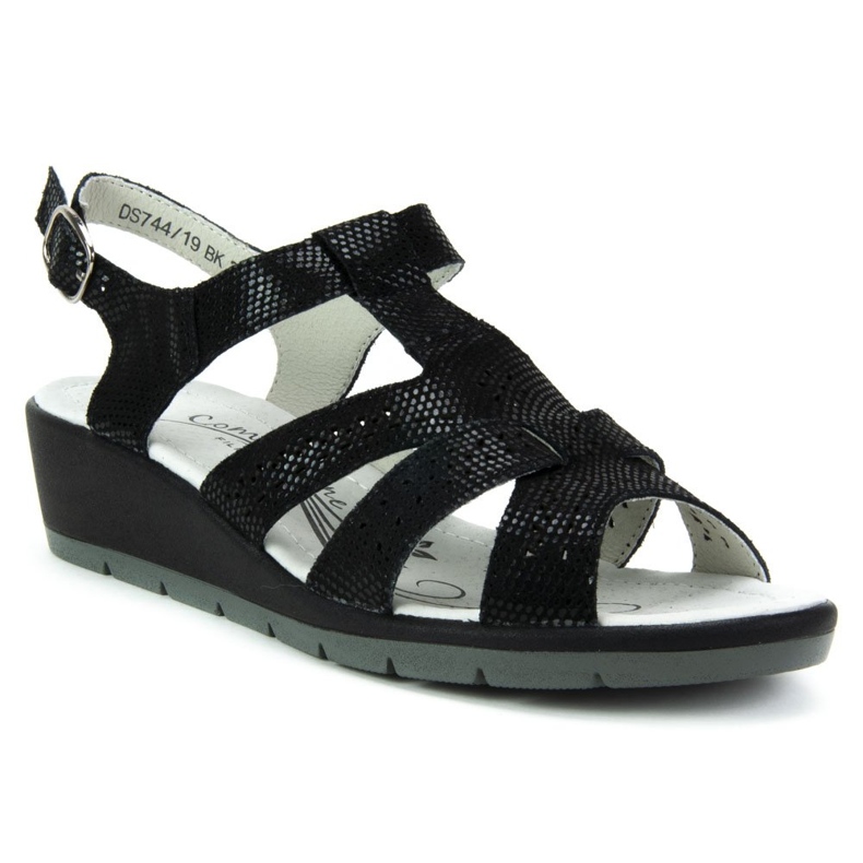 Ledersandalen Filippo DS744 / 19 Bk schwarz