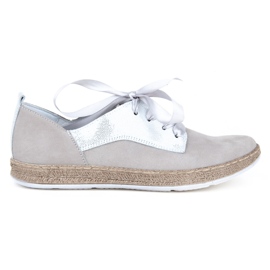 Filippo 511S Schuhe grau Nubuk silber-