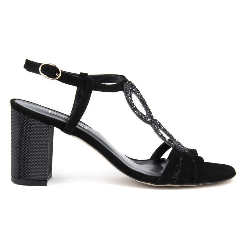 Sandalen Filippo 1453 schwarzes Wildleder