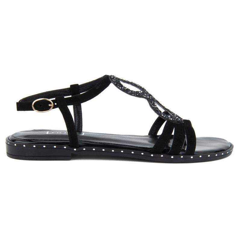 Sandalen Filippo 1453N schwarzes Wildleder