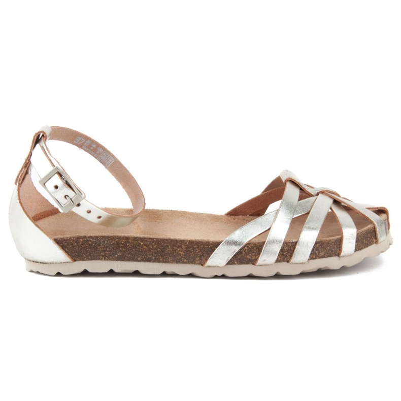 Filippo Villa-011 Cristal Platino Sandalen silber-