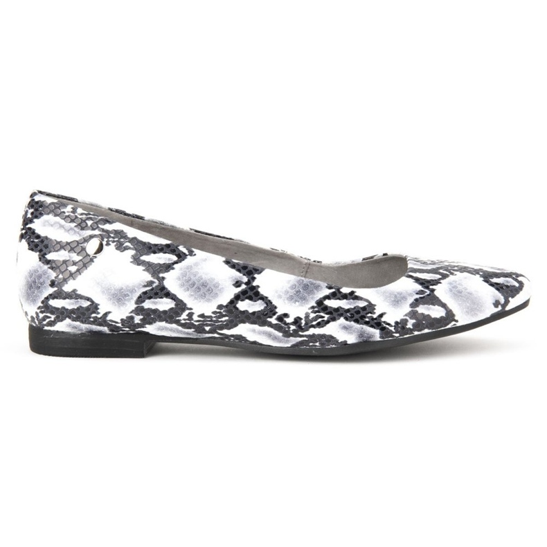 Filippo Schuhe 00873-62 / 00-5 Schlange Schwarz und Weiß grau