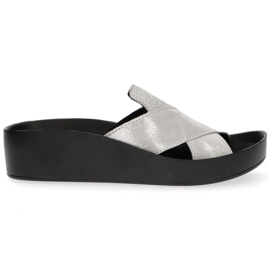 Lederhausschuhe Filippo DK1222 / 20 Si silber