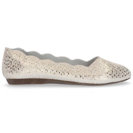 Lederballerinas Filippo DP1336 / 20 Gehen Sie golden gelb