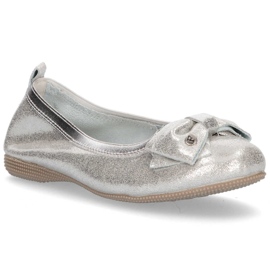 Lederballerinas Filippo DP1409 / 20 Si silber grau