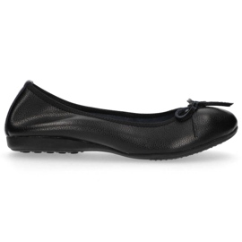 Lederballerinas Filippo DP038 / 20 Bk schwarz