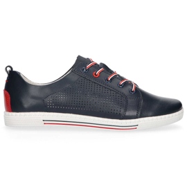 Lederschuhe Filippo DP008 / 20 Nv marineblau