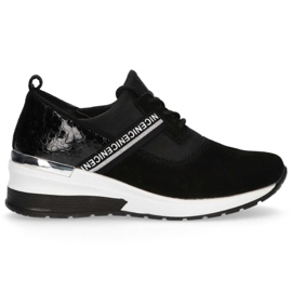 Lederturnschuhe Filippo DP1388 / 20 Bk schwarz