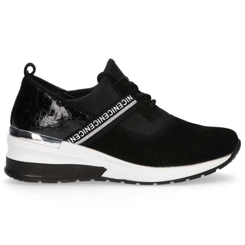 Lederturnschuhe Filippo DP1388 / 20 Bk schwarz