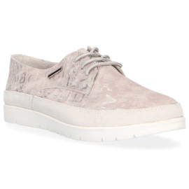 Lederschuhe Filippo DP1383 / 20 Gr grau beige rosa