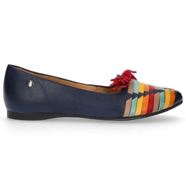 Filippo 04016-17 / 00-5 Marineblaue Schuhe navy blau mehrfarbig