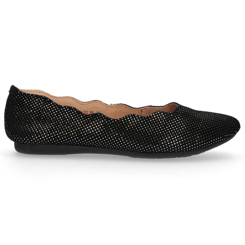 Lederballerinas Filippo DP1260 / 20 Bk schwarz