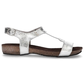 Filippo DS1271 / 20 Si silberne Sandalen grau