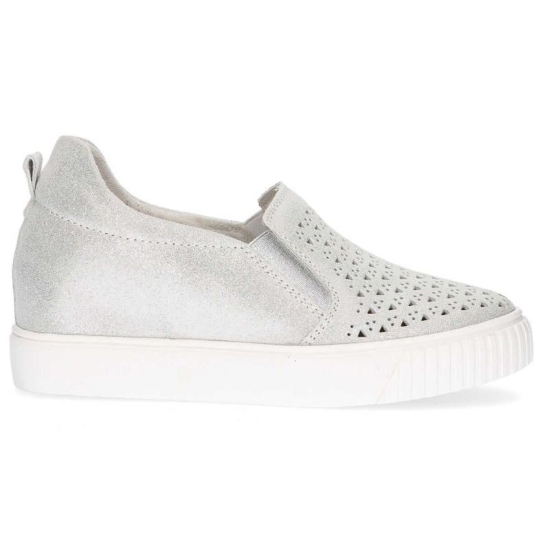 Lederschuhe Filippo DP1398 / 20 Si Silber silber-