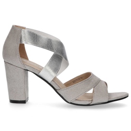 Filippo DS776 / 20 Si Silberne Sandalen grau