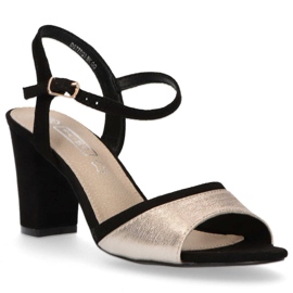 Filippo DS777 / 20 Bk Go Black Gold Sandalen schwarz golden