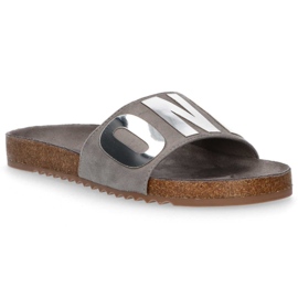 Filippo DK1374 / 20 Gr graue Hausschuhe