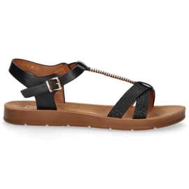 Filippo DS802 / 20 Bk Schwarze Sandalen