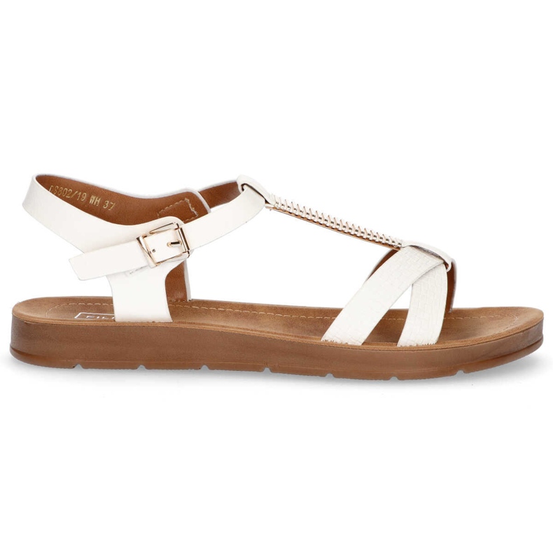 Filippo DS802 / 20 Wh Weiße Sandalen braun