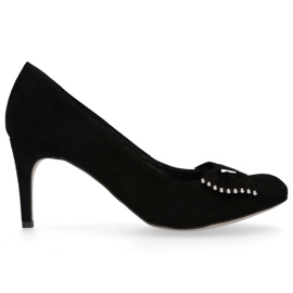 Pumps Filippo 1430 Schwarzes Wildleder