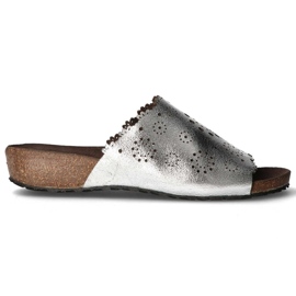 Lederhausschuhe Filippo DK1270 / 20 Si silber silber-