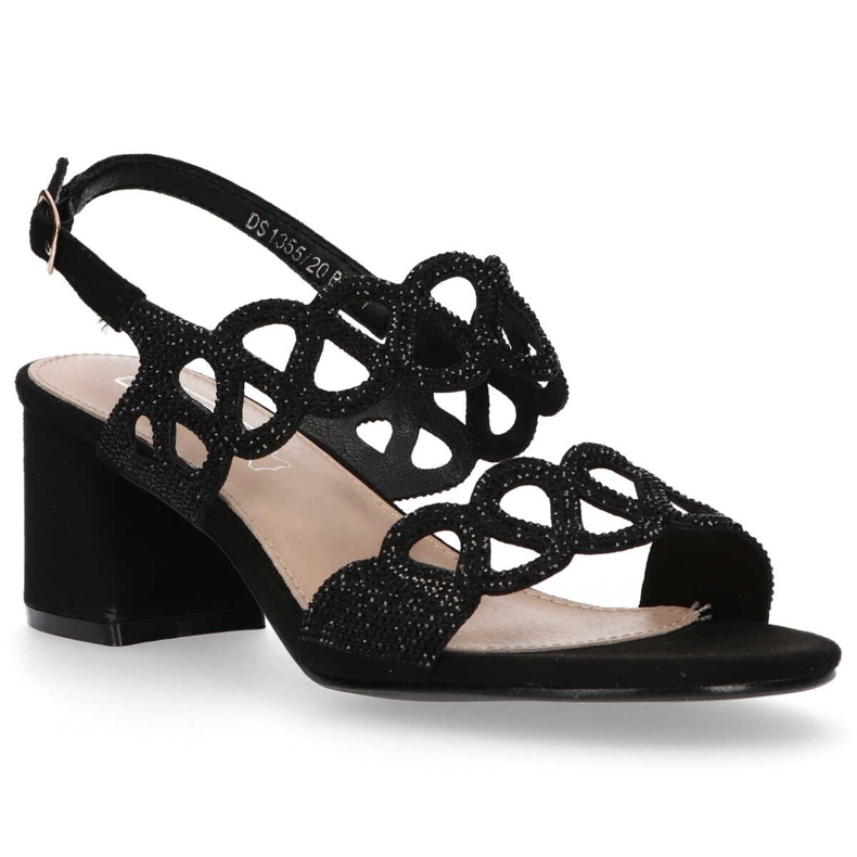 Filippo DS1355 / 20 Bk Schwarze Sandalen