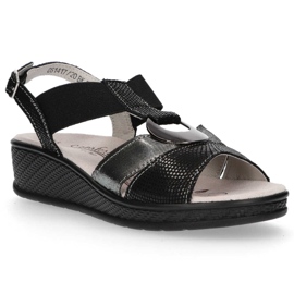 Filippo DS1417 / 20 Bk Schwarze Sandalen