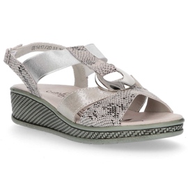 Filippo DS1417 / 20 Si Silberne Sandalen grau