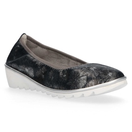 Lederschuhe Filippo DP046 / 18 Nv Fl marineblau schwarz