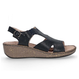 Ledersandalen Filippo DS097 / 18 Nv marineblau