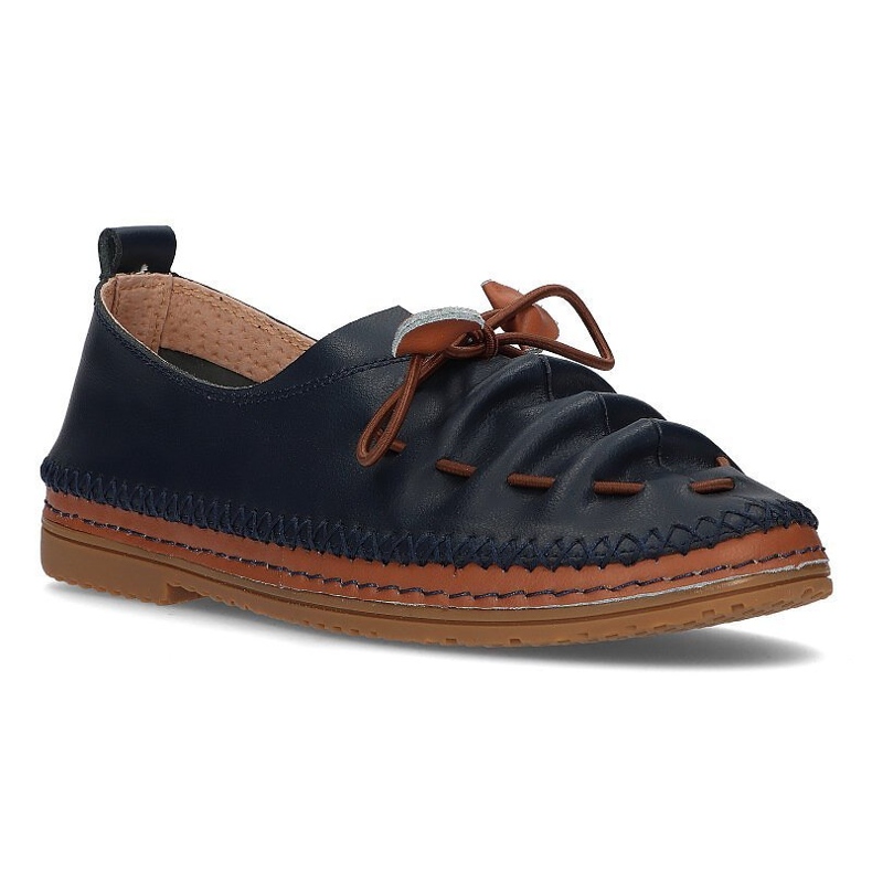 Lederschuhe Filippo DP2058 / 21 Nv marineblau navy blau