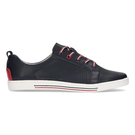 Lederschuhe Filippo DP008 / 21 Nv marineblau