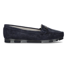 Lederhalbschuhe Filippo DP1202 / 21 Nv marineblau