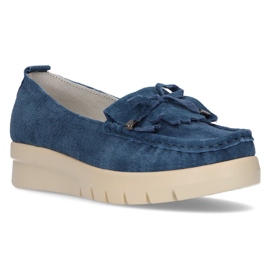 Lederhalbschuhe Filippo DP2030 / 21 Bl blau