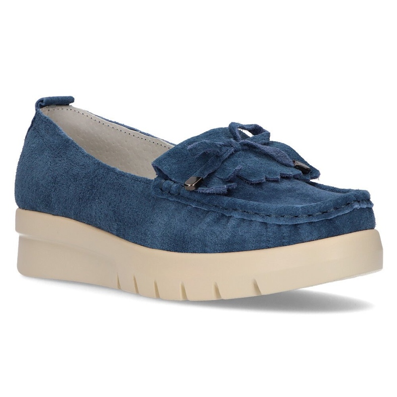 Lederhalbschuhe Filippo DP2030 / 21 Bl blau