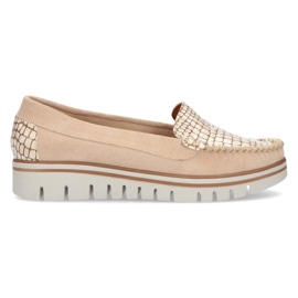 Lederhalbschuhe Filippo 10118 beige