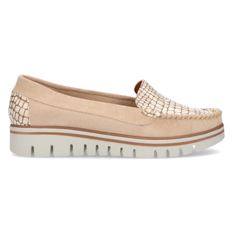 Lederhalbschuhe Filippo 10118 beige