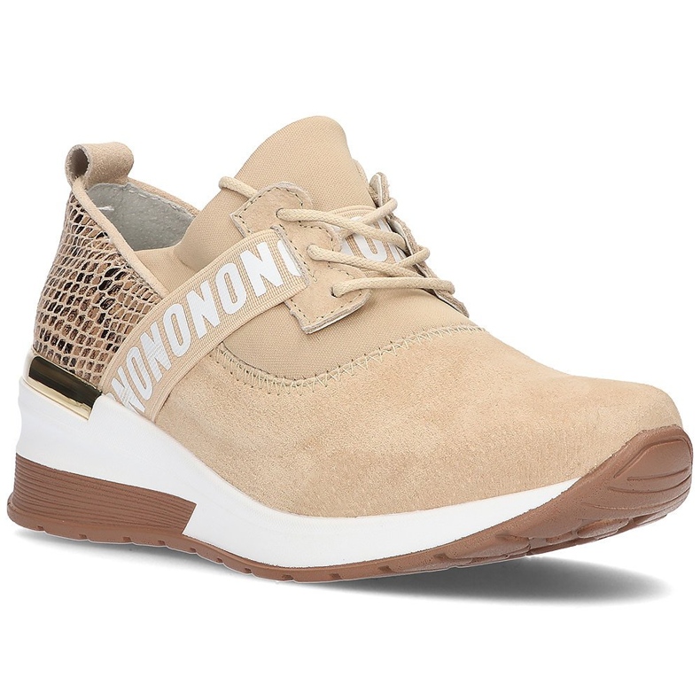 Lederturnschuhe Filippo DP1388 / 21 Beige sein