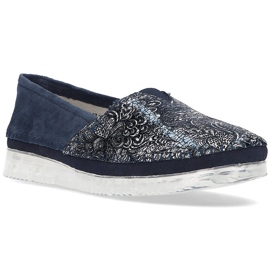 Lederschuhe Filippo DP2147 / 21 Nv marineblau mehrfarbig
