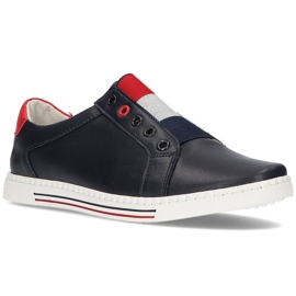 Lederschuhe Filippo DP2155 / 21 Nv marineblau