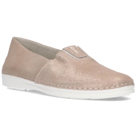 Leder-Slipper Filippo DP2134 / 21 Gehen Sie golden