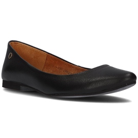 Leder Filippo 04100 Ballerinas schwarz