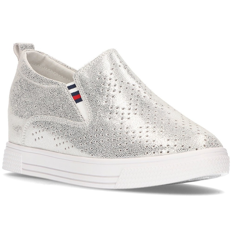 Lederschuhe Filippo DP1356 / 21 Si Silber silber-