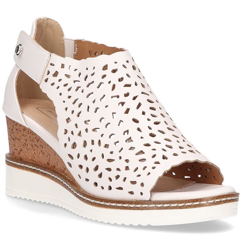 Sandalen auf dem Keil Filippo DS2074 / 21 Wh weiß