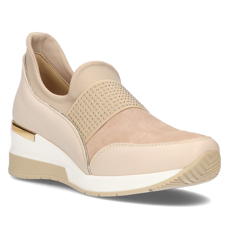 Lederturnschuhe Filippo 089 beige